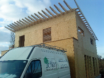 Maison R+1 avec dbord de toiture